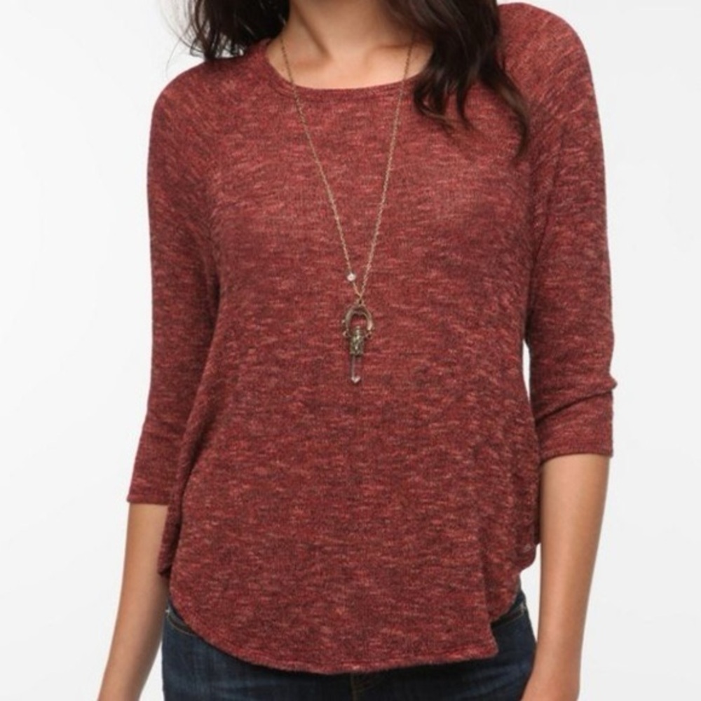 NWOT UO Sparkle and Fade Raglan Sweater